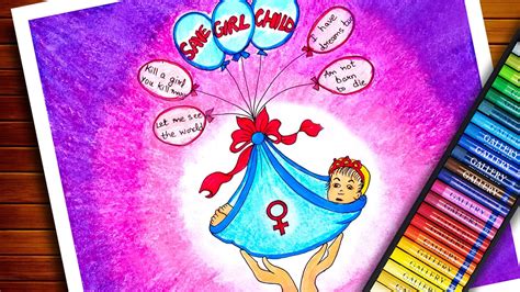 Beti Bachao Drawing Save Girl Child Poster National Girl Child Day
