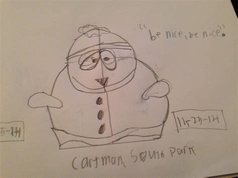 Drawing Of Cartman From South Park Drawings Pencil Sketch Sketches