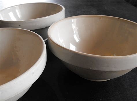 Vintage French Pottery Mixing Bowl By Vintagefrenchlinens On Etsy