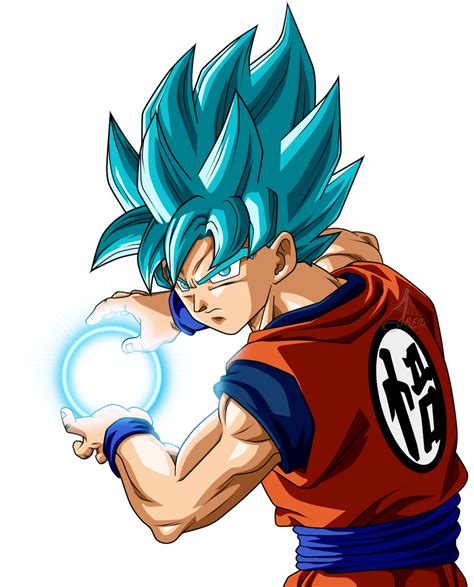 Super Saiyan Hair Png Goku Ssj Blue De Espaldas Trans