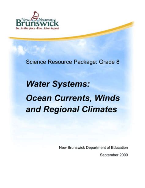 Water Systems Ocean Currents Winds And Climate Petitcodiac K 5