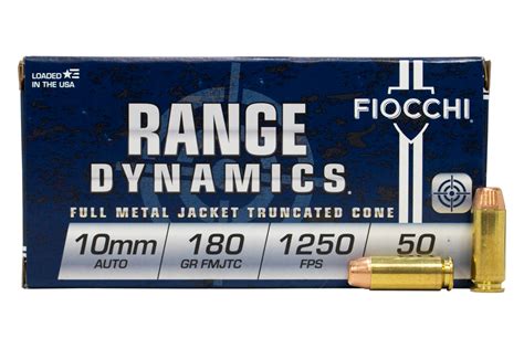 Fiocchi 10mm Auto 180 Gr Fmj Range Dynamics 50box Sportsmans