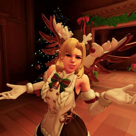 Mercy Pfp Jingle Belle Mercy Overwatch Christmas Profile Pictures