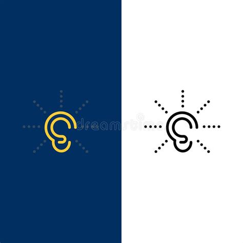 Awareness Ear Hear Hearing Listen Line Icon With 5 Steps