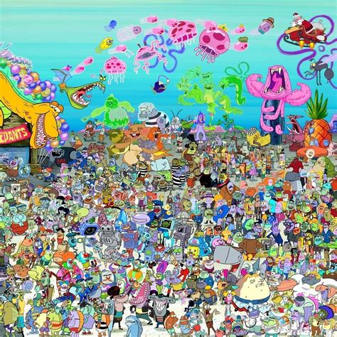 Nickelodeon Spongebob Character Poster Artofit