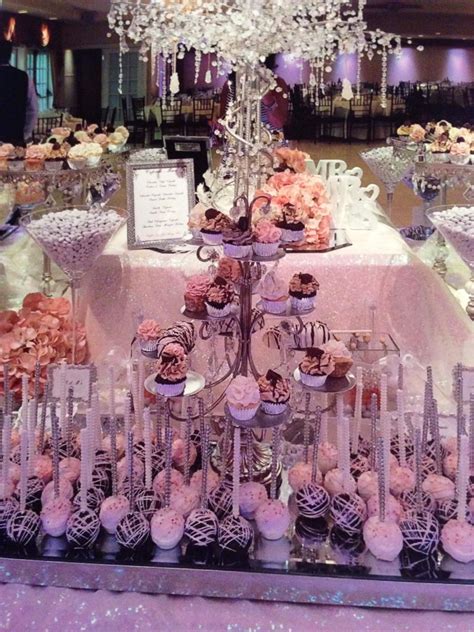 Pink And Silver Bling Candy Buffet By Perfectly Posh Candy Buffets
