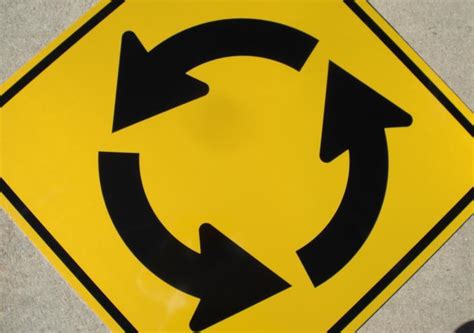 Circular Intersection Signs W2 6 Rice Signs