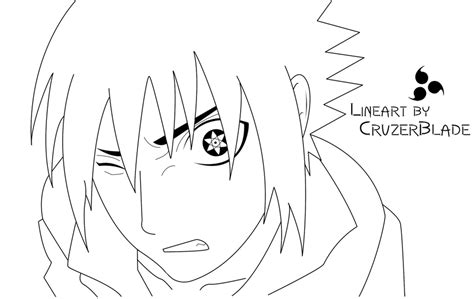 Sasuke Amaterasu Lineart By Cruzerblade On Deviantart