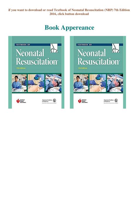 Pdf Textbook Of Neonatal Resuscitation Nrp 7th Edition 2016 Free Acces