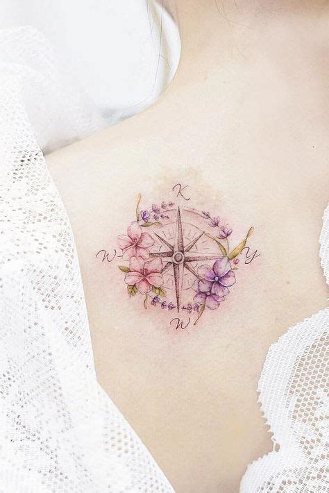 22 Flower Compass Tattoo Ideas Compass Tattoo Tattoos Tattoo Designs
