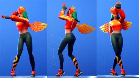 New Sunbird Skin With Fortnite Dances And New Emotes Fortnite Season 8 Skin 🌞🌞🌞 Youtube
