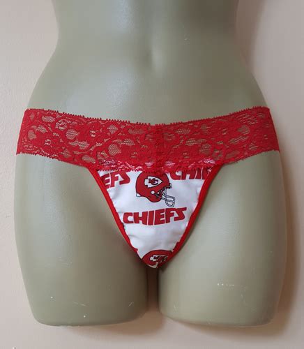 Sexy New Ladies Nfl Football Kansas City Chiefs G String Thong Panty Panties S L On Luulla