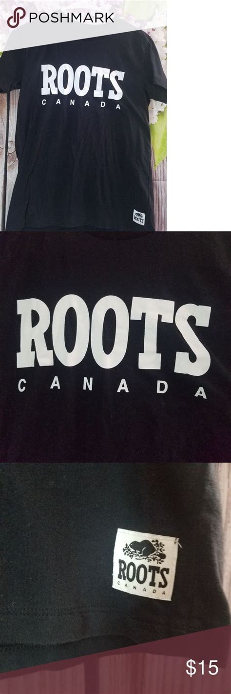 Roots Canada Beaver Tee Shirt S Small Roots Canada Tee Shirt S Small Black And White Braver