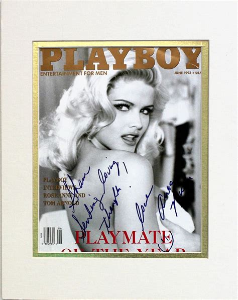 Anna Nicole Smith Signed Autographed Playboy Magazine Cover Only PSA