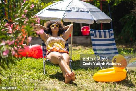 Backyard Sunbathing Photos And Premium High Res Pictures Getty Images
