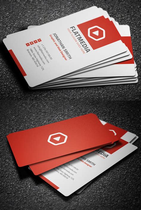 26 Modern Business Cards Psd Templates Print Ready Design Graphic