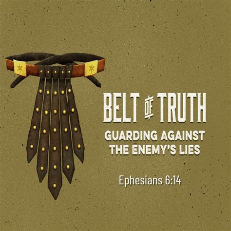 The Belt Of Truth Ephesians 614 — Saraland Christians