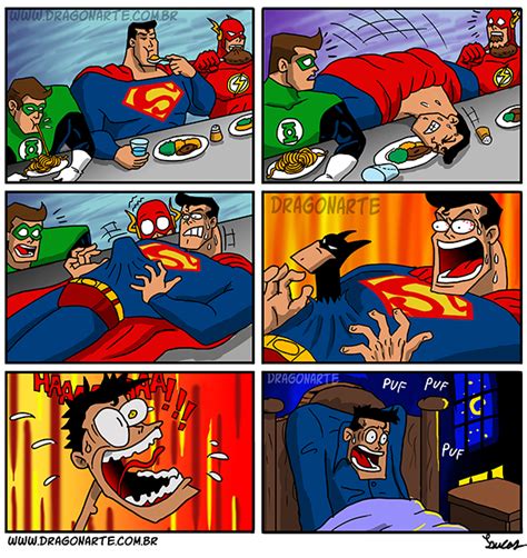 Superman Vs Batman Funny Comics By Dragonarte