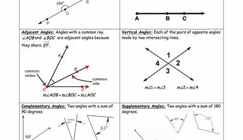lines line segments and rays worksheets