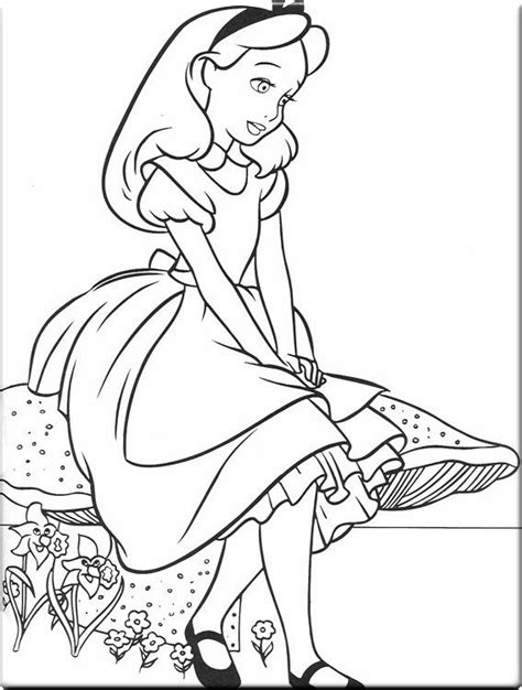 Alice In Wonderland Coloring Pages Learn To Coloring