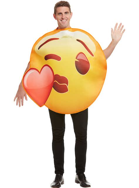 Emoji Costume Heart Kiss The Coolest Funidelia