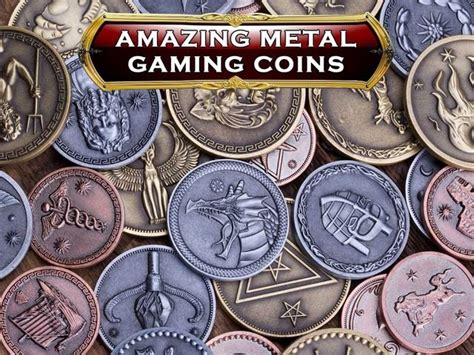 Metal Gaming Coins Rpg Larping Cosplay Board Games And More Board