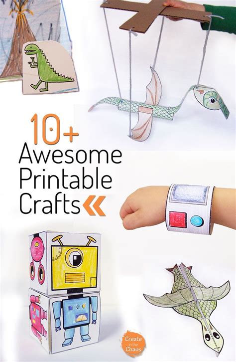 Printable Craft Roundup - Create in the Chaos | Printable crafts, Craft