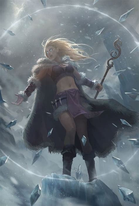 Ice Mage by Opoa 월드 오브 워크래프트 일러스트레이션 마녀
