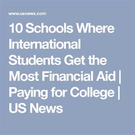 10 Universities Where International Students Get Aid Financial Aid