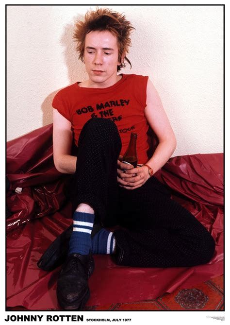 Sex Pistols Johnny Rotten Posters Johnny Rotten Stockholm 1977 Poster