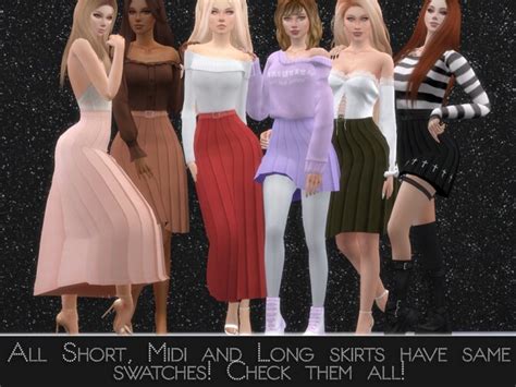 Short Pleated Skirt By Dissia At Tsr Sims 4 Updates