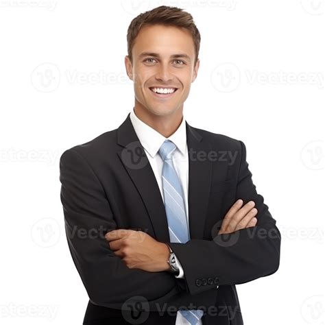 Smiling Businessman Isolated 28542656 Png