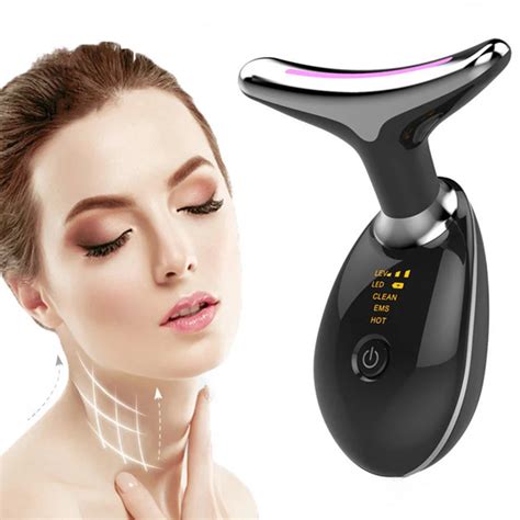 Electric Microcurrent Wrinkle Remover Ems Thermal Neck Lifting And Tighten Massager Reduce
