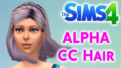 Hair Animation Mod Test 2 Alpha Hair The Sims 4 Wip Youtube