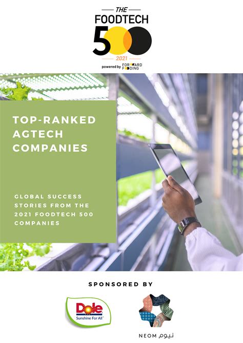 2021 Foodtech 500 Top Ranked Agtech