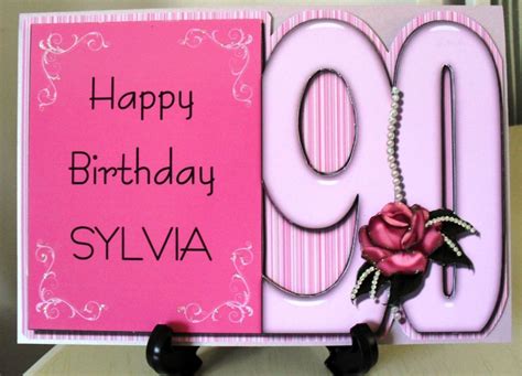 90th birthday cards from greeting card universe will bring a smile to your loved ones' face. PERSONALISED FEMALE LILAC/PINK/ROSE/90th/BIRTHDAY/AGE/MUM/NAN/SISTER/AUNT/CARD | 90th birthday ...