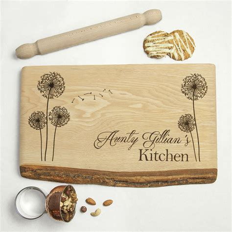 Personalised Bakers Kitchen Rustic Chopping Board T Factory