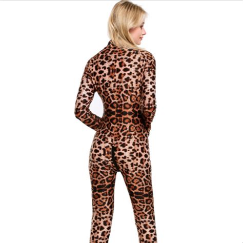 Womens Sexy Sheer Bodysuit Crotch Zipper Open Crotch Catsuit Jumpsuit Romper Ebay
