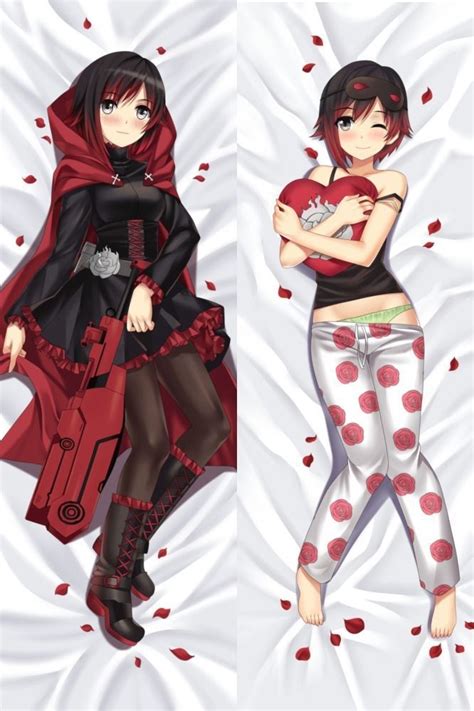 Japan Anime Hugging Body Pillow Case Qf 15050 Rwby Red Ruby Rose Cute