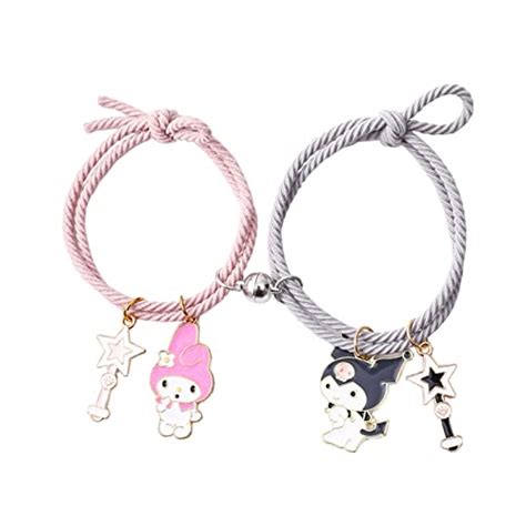 Kuromi And My Melody Bracelet Magnetic Friendship Bracelets For Women