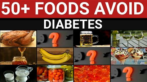 Top 50 Worst Foods For Diabetes Youtube