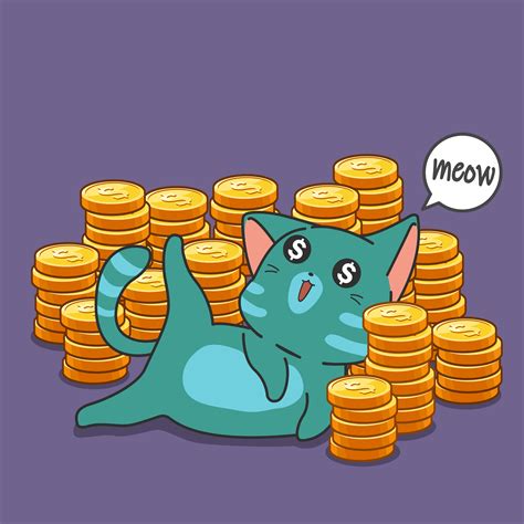 Millionaire Cat And Coins Download Free Vectors Clipart Graphics And Vector Art
