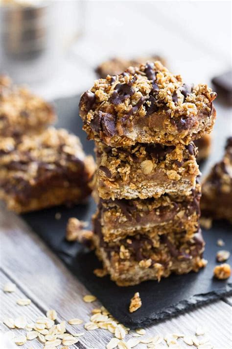 They're hearty and full of oats but tender and moist. Vegan Double Chocolate Oat Bars | The Movement Menu