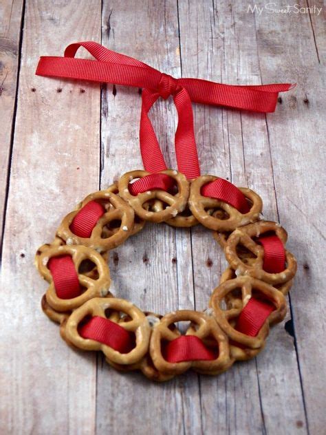 Pretzel Wreath Ornaments Christmas Crafts For Ts Christmas Crafts