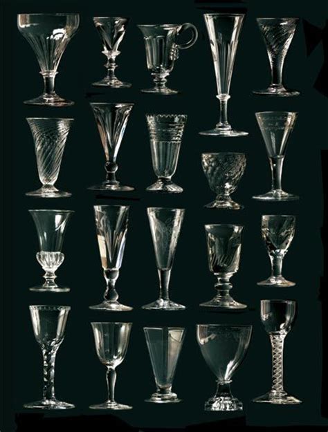 English Georgian And Victorian Glasses Antique Glass Antique Glassware Crystal Glassware
