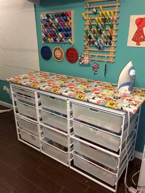 Plastic shoebins turned thrifty craft storage via the happy housie. 16 Craft Room Furniture Ideas | Craft room storage ...