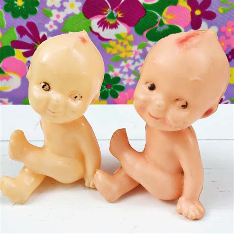 Vintage Plastic Baby Dolls Set Of Three Small Vintage Dolls Kitschy
