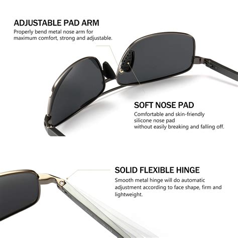 Mua Sungait Ultra Lightweight Rectangular Polarized Sunglasses Uv400