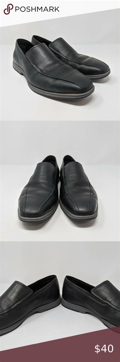 Cole Haan X Nike Air Mens Black Leather Loafers Mens Black Leather Loafers Black Leather
