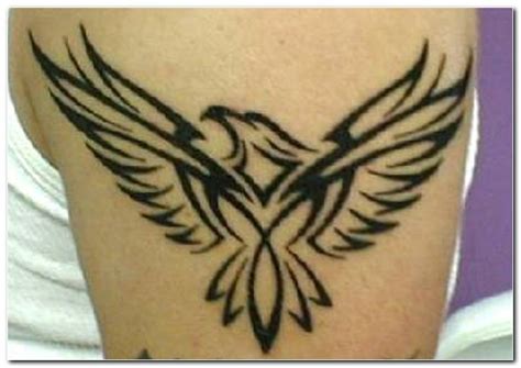 Tribal Eagle Animal Tattoos Design On Arm For Men Que La